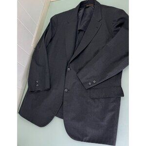 Vintage Brooks Brothers Makers Golden Fleece Sport Coat Blazer 46R Charcoal Gray